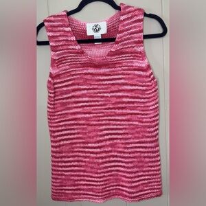 VTG Natural Instincts Knit Acrylic Vest Vintage Size XL*